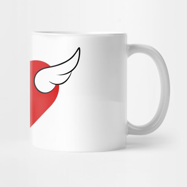 Winged Red Heart 03 White by Korvus78